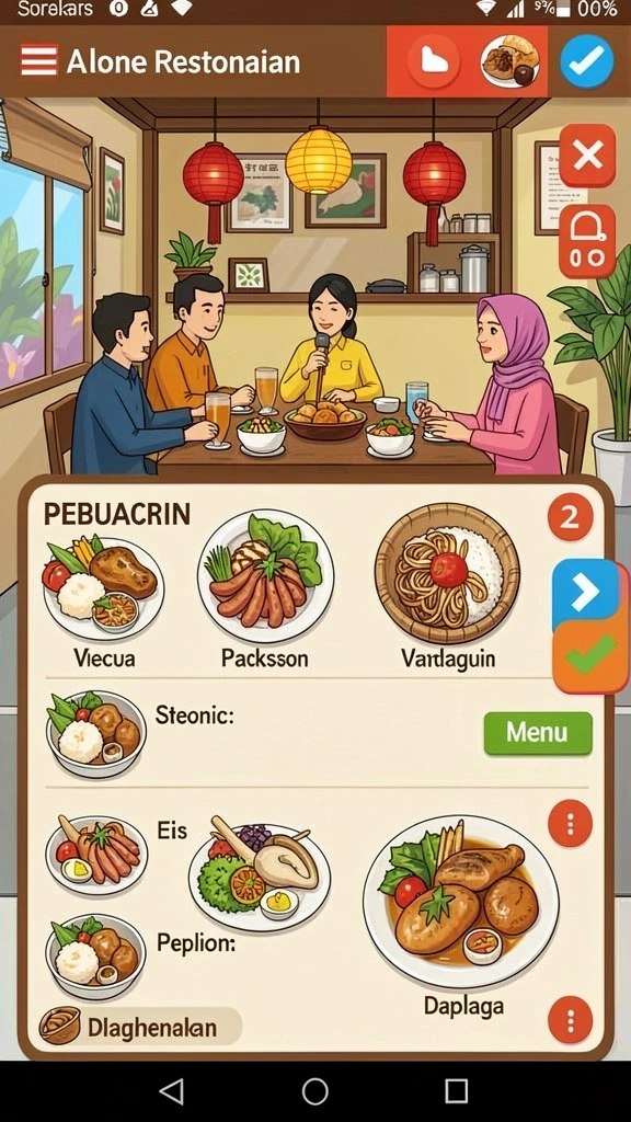 Tampilan gameplay seru dalam 62HOT.