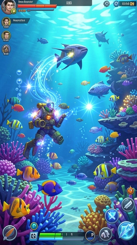 Fitur multiplayer yang memungkinkan berinteraksi dengan teman.