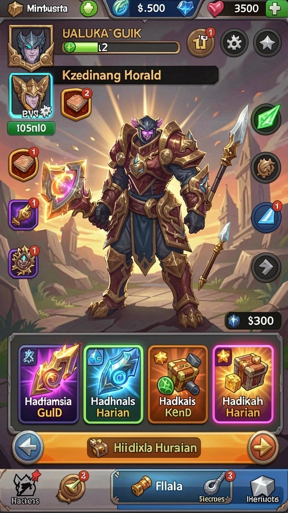 Screenshot menunjukkan tampilan permainan slot yang menarik.
