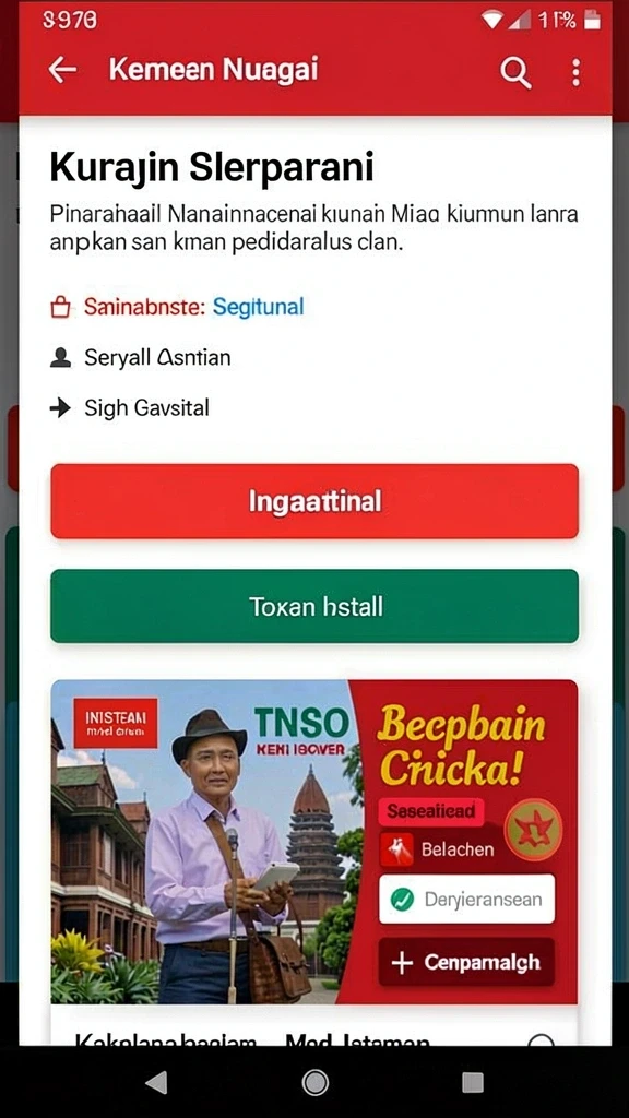 Tampilan awal permainan yang menarik.