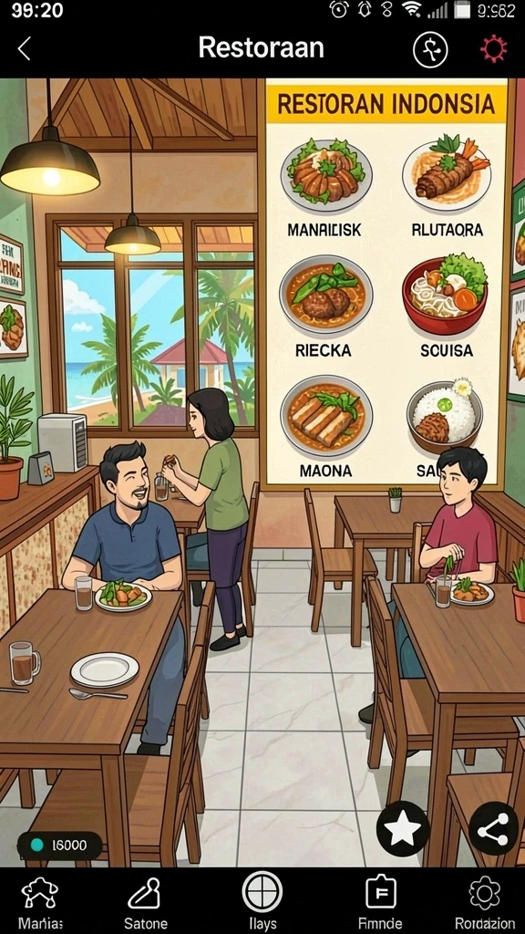 Tampilan antarmuka yang sederhana dan intuitif.