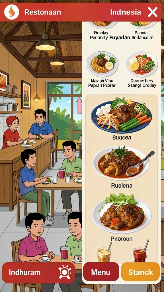 Karakter yang lucu dan beragam untuk dipilih.