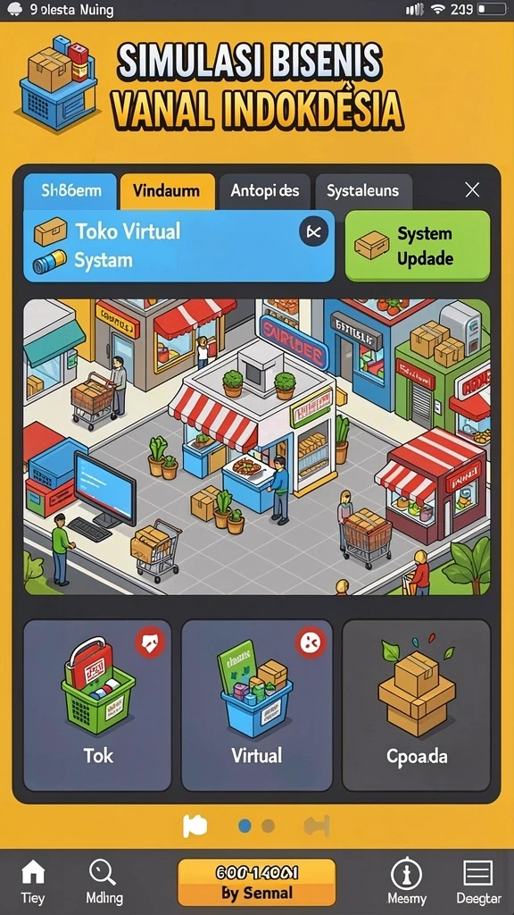 Tampilan antarmuka permainan yang intuitif.