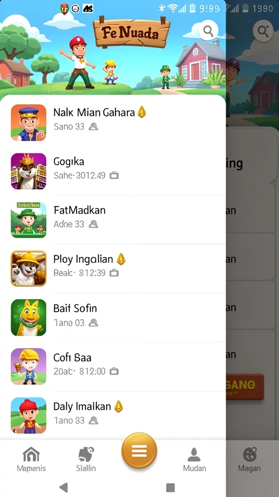 Screenshot menunjukkan aksi pertempuran seru dalam GG999.