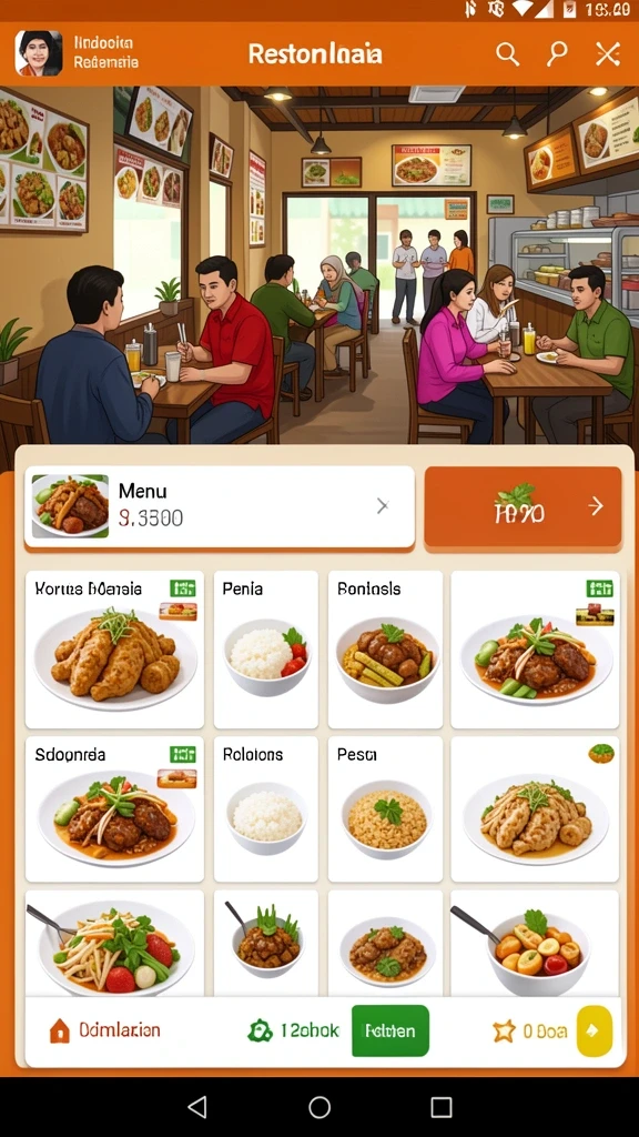 Tampilan awal aplikasi INDO777 yang modern dan menarik.