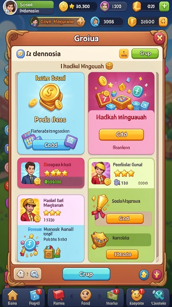 Tampilan grafis menarik yang memukau.