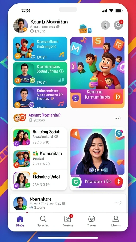 Tantangan harian yang seru dan menggiurkan.