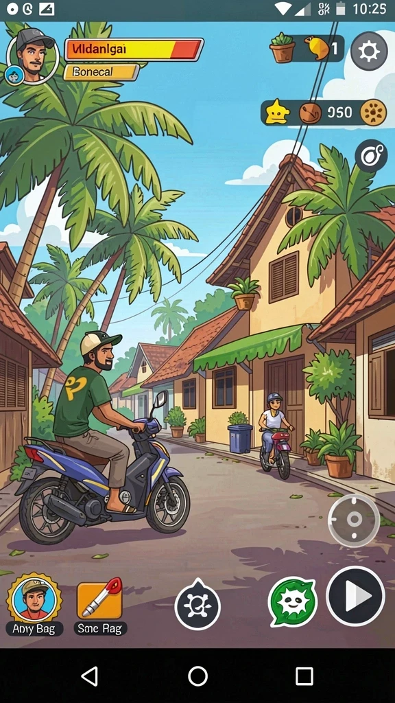 Tampilan grafis yang menakjubkan dalam KRISNA96.