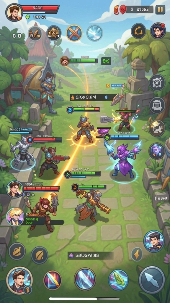 Pemandangan menawan dari dunia dalam game.