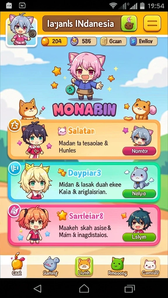 Tantangan level yang beragam dan menyenangkan.