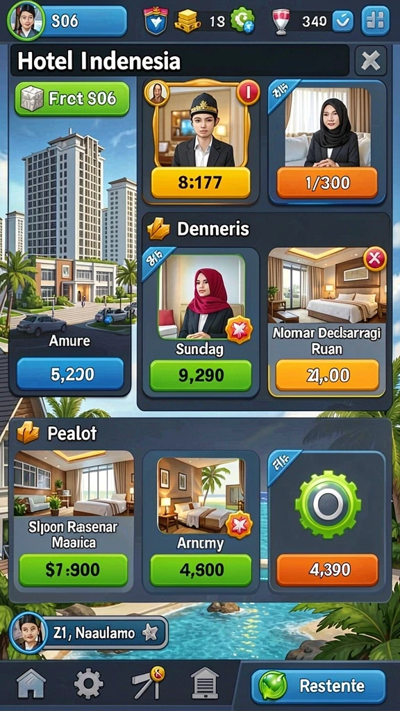 Gambar menampilkan fitur kustomisasi karakter yang menarik.