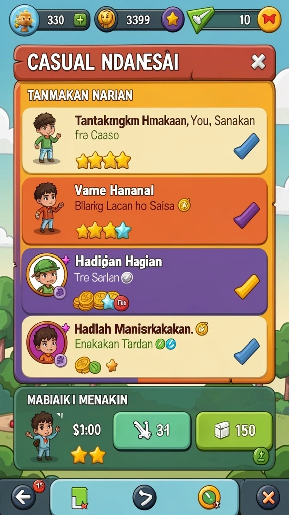 Momen seru saat menyelesaikan misi sulit.