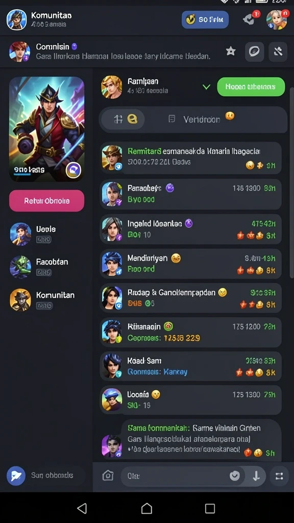 Fitur multiplayer untuk bermain dengan teman.