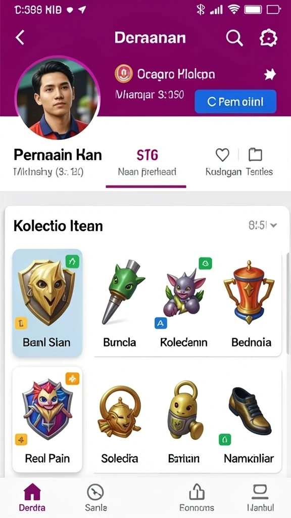 Tampilan awal game yang menarik dan intuitif.