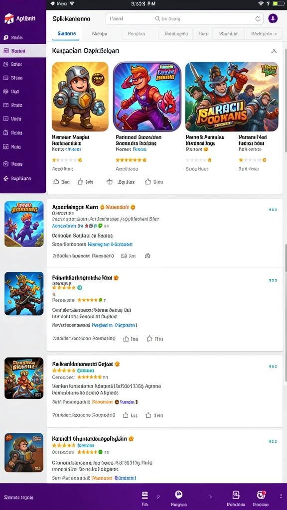 Screenshot menunjukkan tampilan grafis yang memukau.