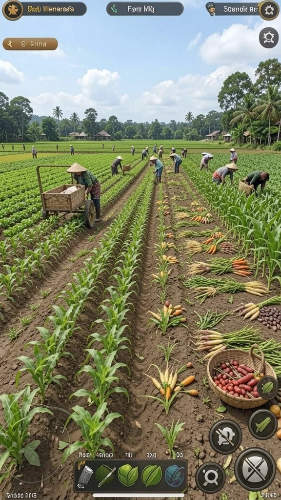 Momen seru saat bermain dengan teman.