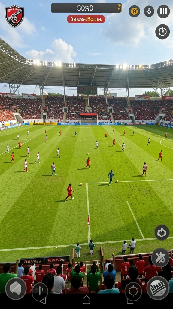 Screenshot dari salah satu level penuh tantangan.