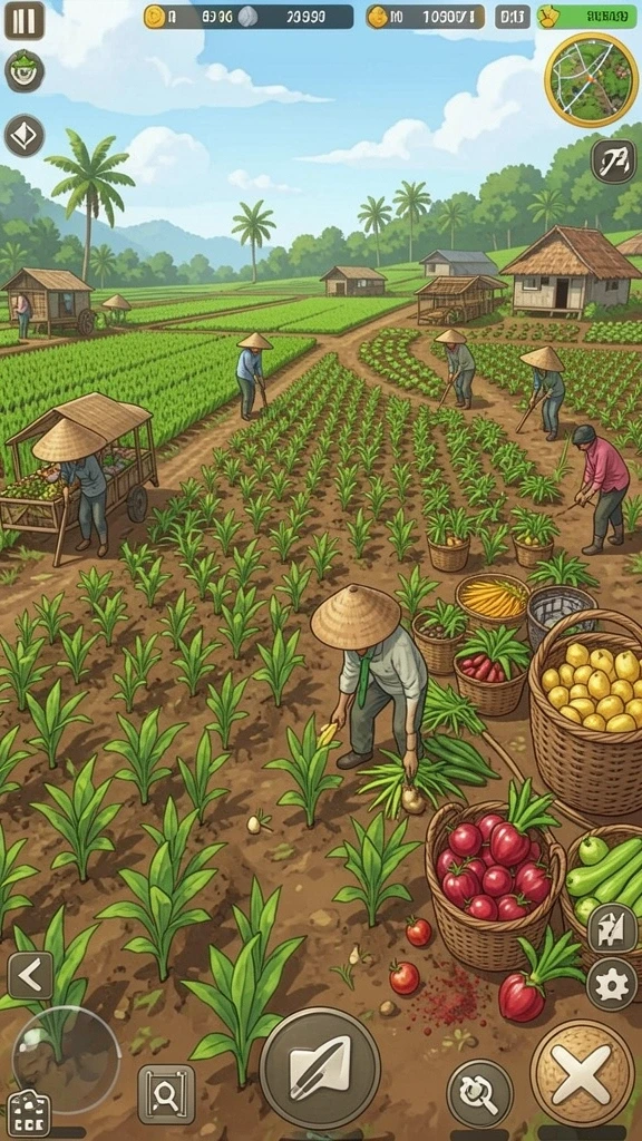 Desain level yang menawan dan penuh warna.