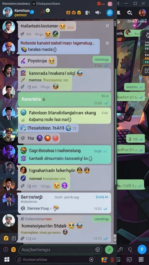 Karakter unik dengan kustomisasi yang menarik.
