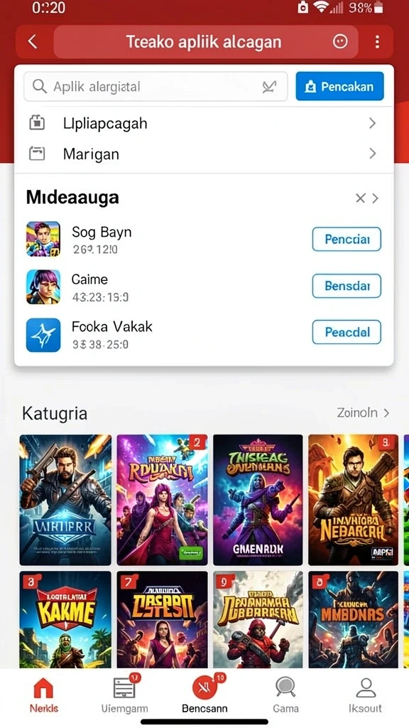 Mode kompetisi yang seru dan menantang.