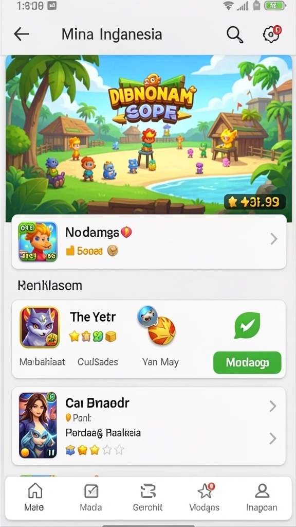 Screenshot gameplay yang menampilkan aksi seru di level menantang.