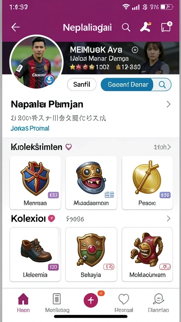 Fitur komunitas yang memungkinkan interaksi dengan pemain lain.