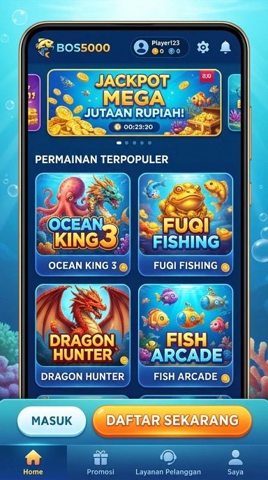 bos5000 — layar beranda